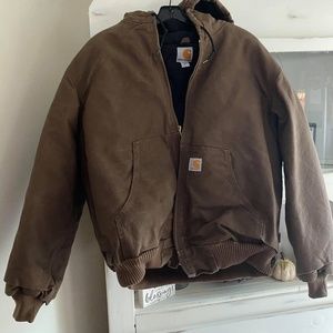 Mens Carhartt insulated Dark Khaki Jacket (L)